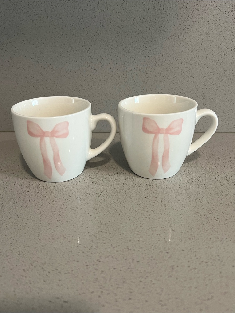 Pink bow espresso shot cups